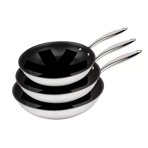 MasterPRO Argent 3, 3 padelle antiaderenti da 20, 24 e 28 cm