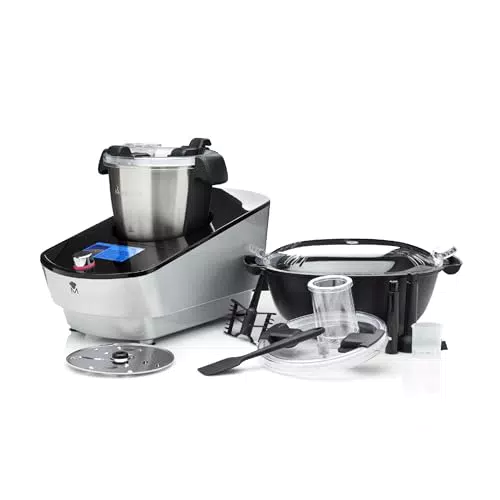 MasterPRO BY CARLO CRACCO - Robot da cucina 1000W 3.5L - 12 programmi - LED Touch Control - Multifunzione con accessori completi - Funzione vapore inclusa