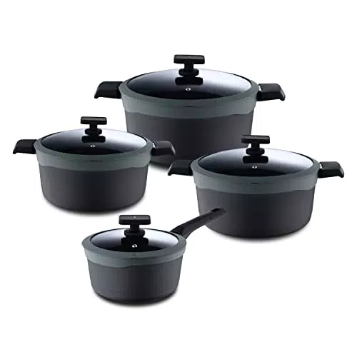MasterPro Gastro Reeco, 8-teiliges Set, 3 Pfannen von 20