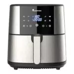 MasterPRO ROCKET 600 - Friggitrice ad aria calda 6L SENZA PFAS 1800W 6L con rivestimento ceramico CERATECH - Touch Screen LED - Termostato 80-200°C Cestello rimovibile - Involucro acciaio inossidabile