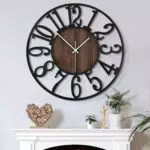 Mee 2ou Orologio Da Parete Moderno E Vintage, 50 cm/ 20 Pollici Orologio Da Parete Grande Silenzioso Senza Ticchettio