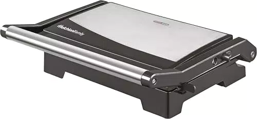Melchioni Family, BURGER Mini Bistecchiera Elettrica 1000W con Piastre Grill Antiaderenti
