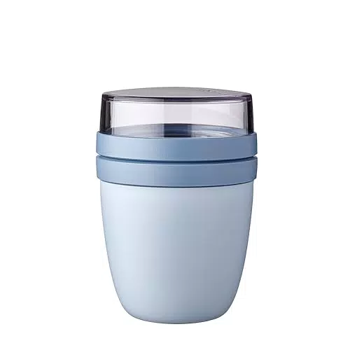 Mepal Contenitore per il Pranzo Ellipse Scoparti Separati per Yogurt e Muesli - Adatto per il Freezer