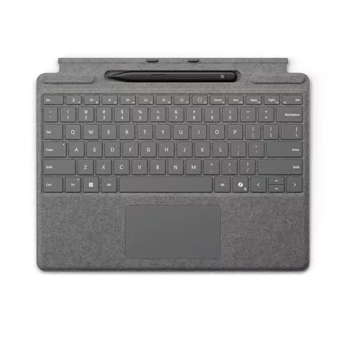 Microsoft Tastiera Surface Pro Keyboard con Slim Pen - Platino