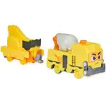 Mighty Express trenino motorizzato Brock il costruttore con attrezzo di lavoro e vagone merci