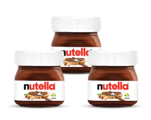 Mini Vasetto da 25gr - Confezione da 3 Pezzi per Nutella da ogni ricorrenza con Portachiavi CAIYA