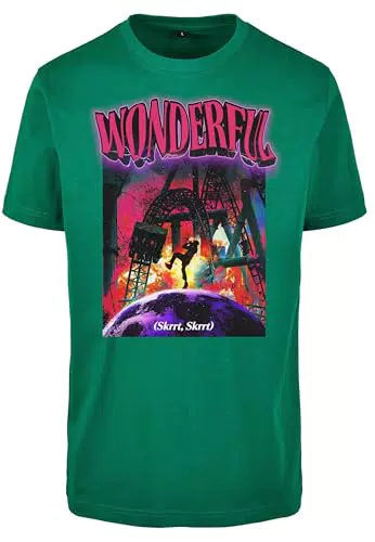Mister Tee Wonderful Tee, T-shirt, Uomo, Verde, XX