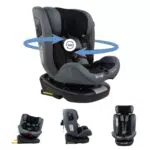 Mobiclinic® Seggiolino Auto Girevole 360º i-Size con Regolazione e Cintura a 5 Punti