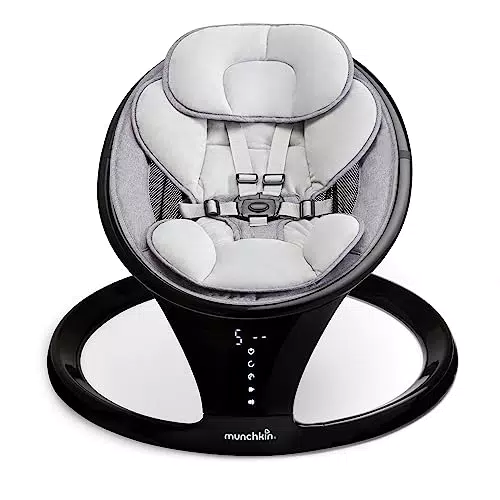 Munchkin Altalena Elettrica per Bambini, Altalena per bambini con Bluetooth