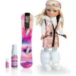 Nancy - Snow Fashion, Un Giorno sulla Neve, Bambola sciatrice con Snowboard e Outfit Silver Glam