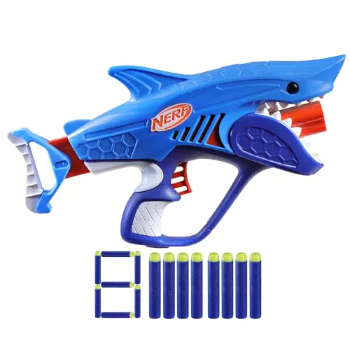 Nerf Junior Wild Sharkfire, blaster a dardi facile da usare