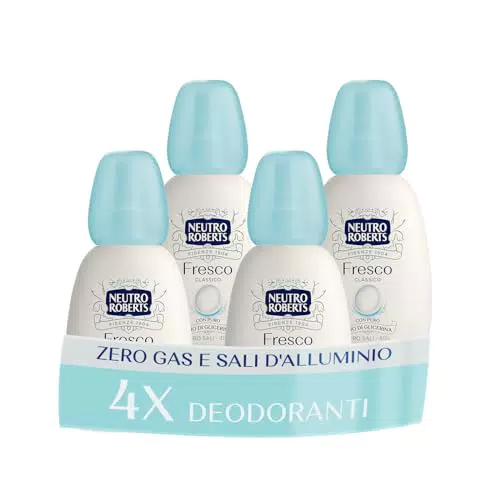Neutro Roberts, Deodorante Vapo Fresco Classico, Zero Sali di Alluminio