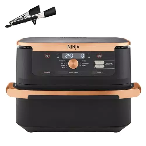 Ninja Foodi FlexDrawer, Friggitrice ad Aria, Doppia Zona