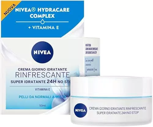 Nivea Essentials Super Idratante 24H Rinfrescante, Crema Giorno Viso per Pelli da Normali a Miste