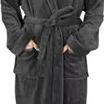 NY Threads Vestaglia da uomo con cappuccio, morbida e soffice per il sonno e il relax