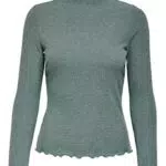 ONLY Onlemma L/S Noos Jrs-Maglietta a Collo Alto Maglia a Maniche Lunghe