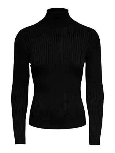 Only ONLJADE L/S Pullover Knt Noos Maglione, Whitecap Grigio/Dettaglio: w Melange