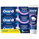 Oral-B Dentifricio Advanced Protezione Gengive Menta Piperita & Menta Verde