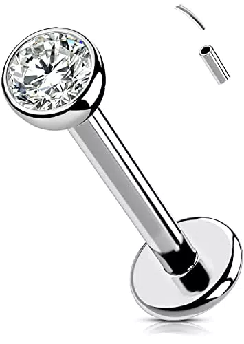 OUFER Body Piercing Piercing per labbro, senza filettatura