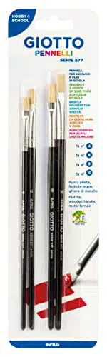 Pennelli Giotto Serie 577 N.4,6,8,10 4 Pz
