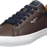 Pepe Jeans Kenton Court, Scarpa da Ginnastica Uomo, Marrone