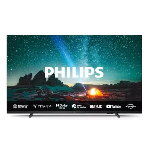 Philips 65PUS7609 4K LED Smart TV - Display 65’’ con piattaforma Titan OS Pixel Precise Ultra HD e Dolby Atmos Sound