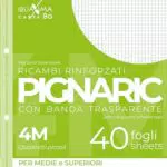 Pigna 02194594M, Ricambio con Banda Rinforzata, Rigatura 4M