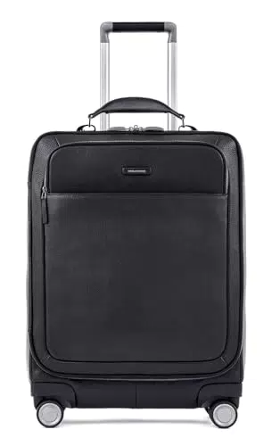 PIQUADRO Modus Trolley cabin slim in pelle porta PC 15.6" a due scomparti