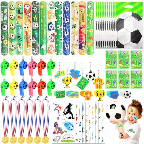 PIWOSGOL Calcio Festa Compleanno Bambini, 74 Pcs Calcio Pinata Compleanno Ragazzo