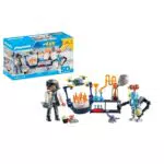 PLAYMOBIL myLife 71450, Scienziato con Robot, Festa a Tema scientifico in Laboratorio