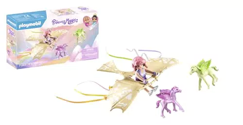 PLAYMOBIL Princess Magic 71363 Viaggio tra Le Nuvole con Cuccioli di Pegaso per Bambini dai 4 Anni