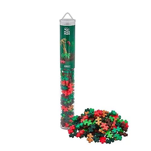 PLUS PLUS - Gioco di costruzione, PP4266, giungla, 100 pezzi