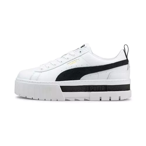 PUMA Mayze Lth Wn's, Scarpe da Ginnastica Donna, Multicolore White White