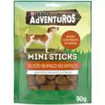 PURINA ADVENTUROS Snack per l'Igiene Orale per Cani Adulti Mini Sticks con Bufalo 6 Confezioni da 90g