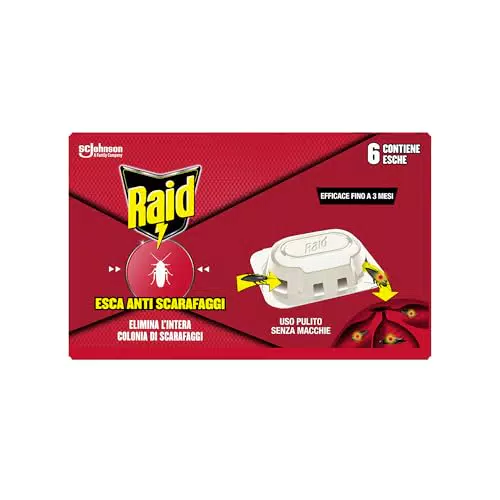 Raid Esca Scarafaggi Insetticida Inodore, Efficace fino a 3 Mesi