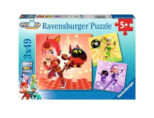 Ravensburger - Puzzle Petronix Defenders, Idea Regalo per Bambini 5+ Anni