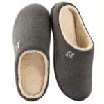 RockDove Pantofola Uomo Tipo Zoccolo con Schiuma Memory e Fodera in Pile Sherpa