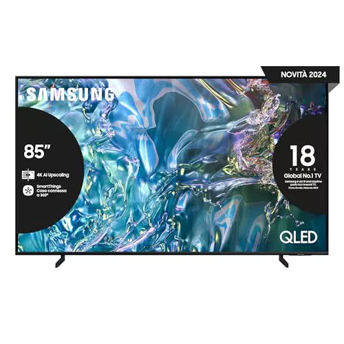 Samsung TV QE85Q60DAUXZT QLED 4K, Smart TV 85" Quantum processor Lite 4K
