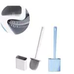 Scopino Bagno, Guimey Scopino WC Silicone, Scopino per WC a prova di perdite per una pulizia profonda