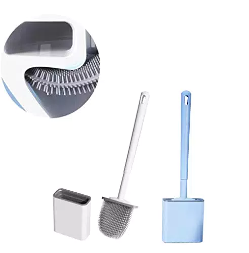 Scopino Bagno, Guimey Scopino WC Silicone, Scopino per WC a prova di perdite per una pulizia profonda