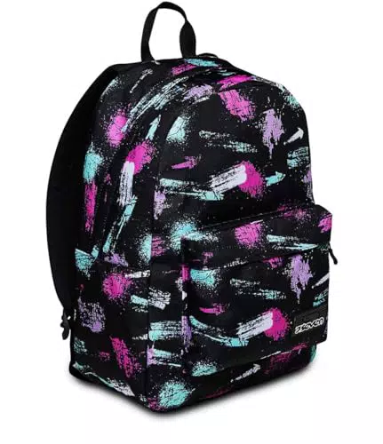 Seven Zaino Ischoolpack, Multicolore, con Power Bank e USB integrati
