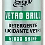 SIGILL - Vetro Brill, Bombola Spray da 400 ml, Detergente Professionale per Vetri