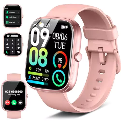 Smartwatch Donna Uomo, 1.91"HD Orologio Fitness con Effettua/Risposta Chiamate