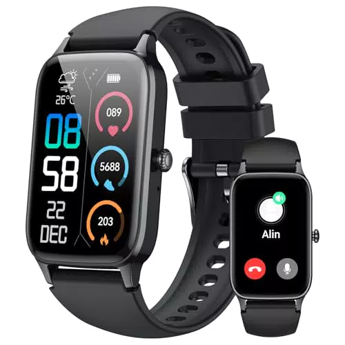 Smartwatch Uomo Donna, 1.57" Orologio Smartwatch con Effettua/Risposta Chiamate