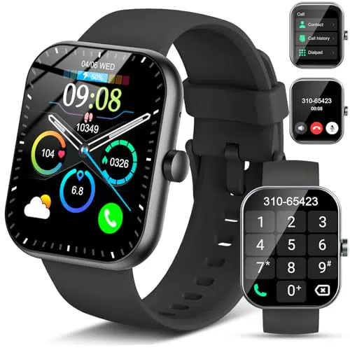 Smartwatch Uomo Donna, 2025 HD 1.96" Orologio Fitness Tracker con Effettua/Risposta Chiamate