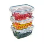 Snips |Set 3 Contenitori Per Alimenti 1, 20 LT Rettangolare|3x 1