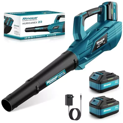 Soffiatore a Batteria, 5 Velocità Soffiatore Elettrico Senza Filo con Motore Brushless