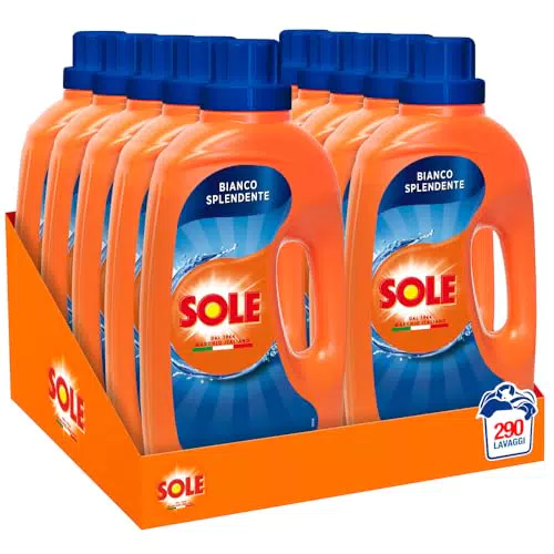 Sole Detersivo Lavatrice Bianco Splendente 290 Lavaggi