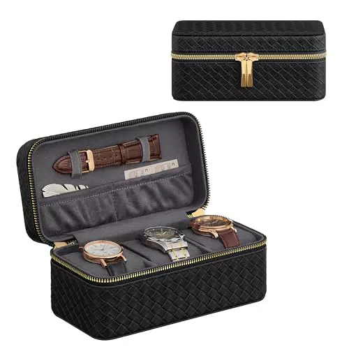 SONGMICS HOME Collezione RONNE - Porta Orologi da Viaggio