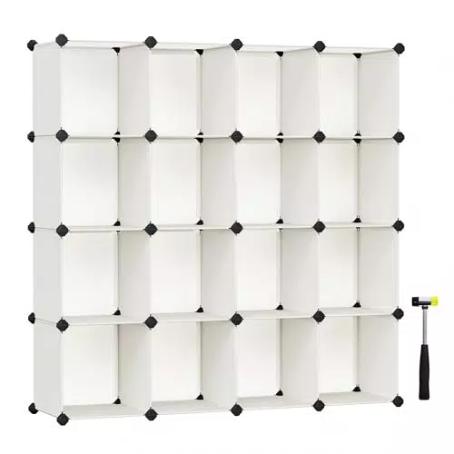 SONGMICS Scarpiera modulare, mensola modulare 16 cubi